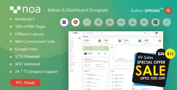 NOA Admin & Dashboard Template Download