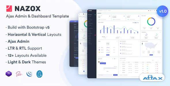 Nazox dashboard html template downlaod