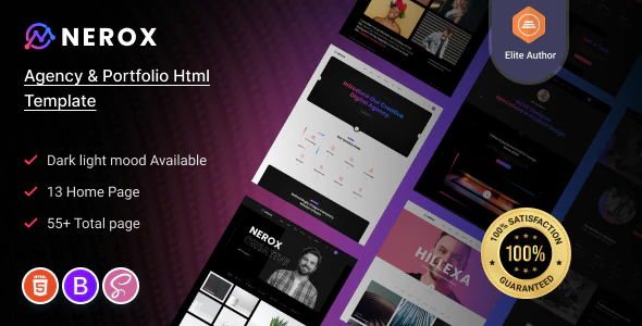 Nerox v1.0 – Agency & Portfolio Free HTML Template Download