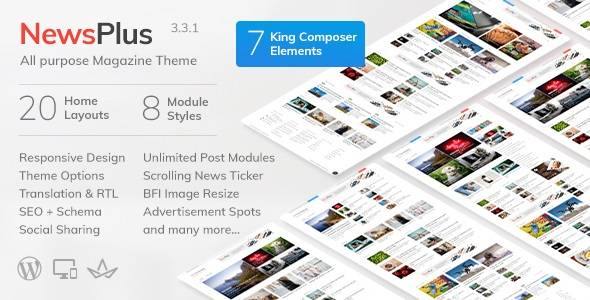 NewsPlus Wordpress Theme