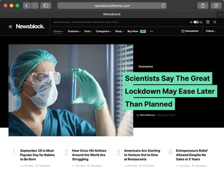 Newsblock – v1.2.5 News & Magazine WordPress Theme with Dark Mode Download (Updated)