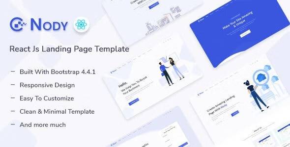 Nody – ReactJs Landing Page Template v1.0 Download