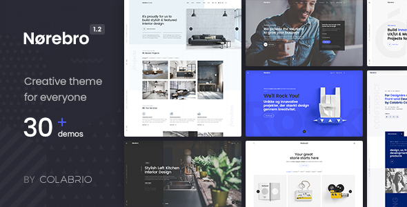 Norebro – v1.6.2 – Creative Portfolio Theme for Multipurpose Usage Download