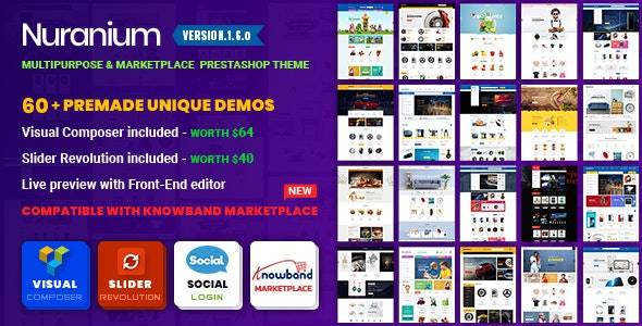 Nuranium Theme – v1.7.0 Download | Multi-Purpose Marketplace Prestashop 1.7 Theme