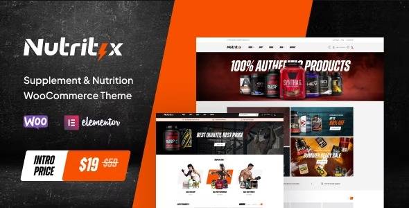 Nutritix v1.2.1 Supplement & Nutrition WooCommerce Theme Download