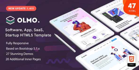 OLMO – Software & SaaS HTML5 Template Free Download