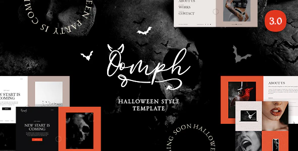 Oomph – Halloween Style Coming Soon & Landing Page Template Free Download