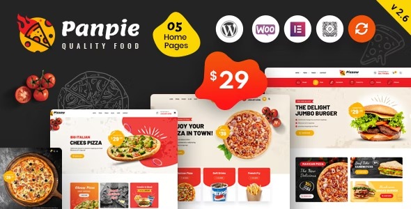 Panpie Restaurant WordPress Theme v3.1 Download (Updated)