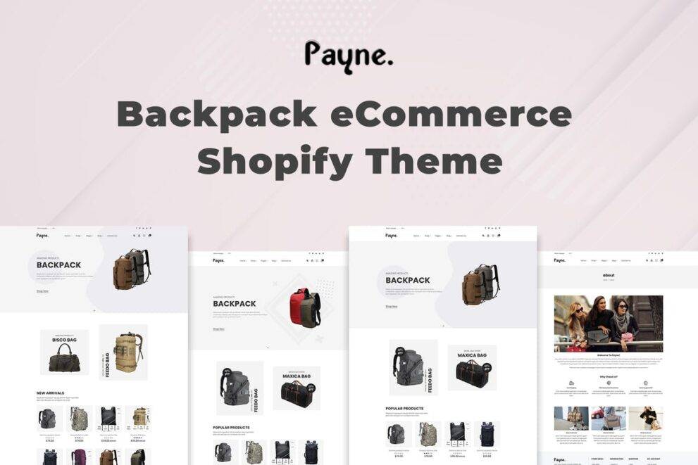 Payne – Backpack eCommerce Shopify Theme v1.0.2 Download