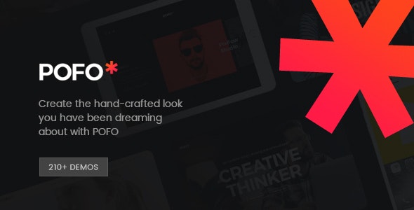 pofo - creative portfolio and blog wordpress theme