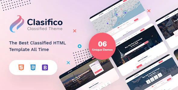 Clasifico – Classified Ads HTML Template Download