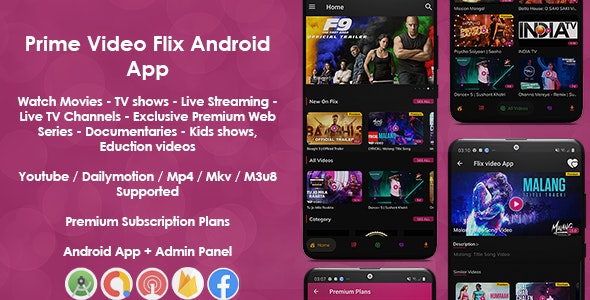 Prime Video Flix App – v.8.1 Download | Php & Mobile