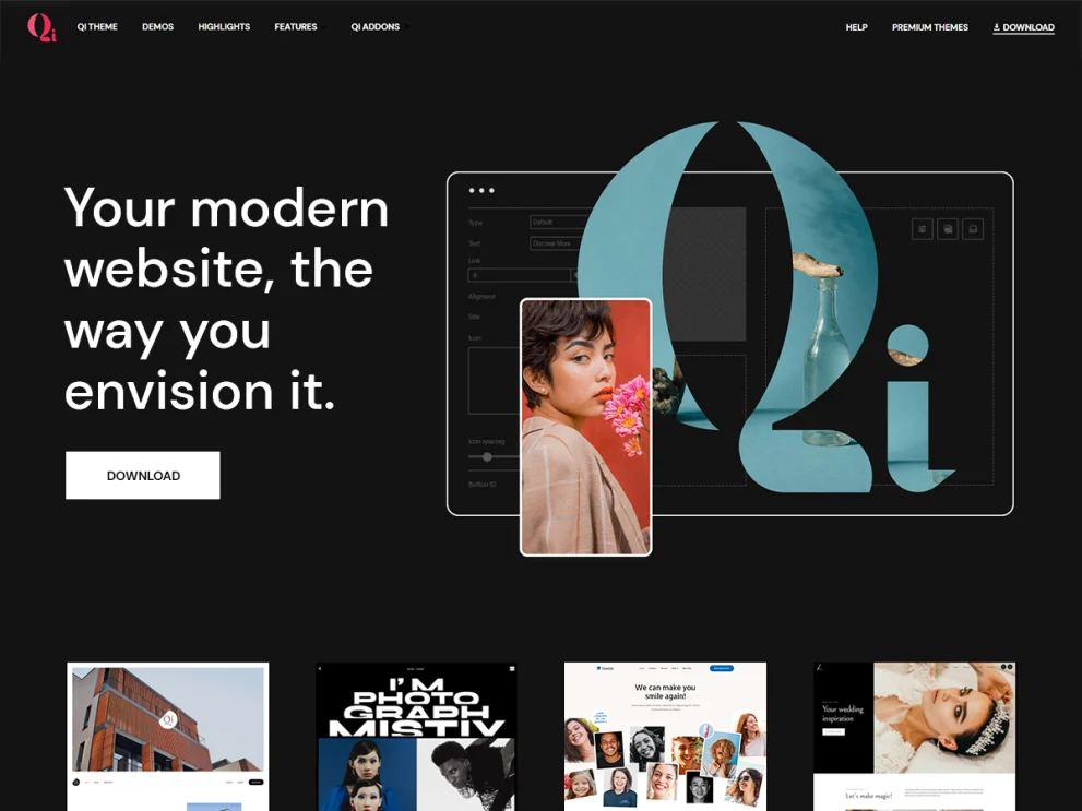 Qi Theme Pro v1.0.9 (Qode Essential Addons Premium + Qi Addons For Elementor Premium) |  WordPress