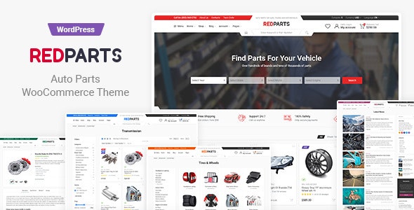 RedParts – v1.18.0 – Responsive Auto Parts WordPress Theme