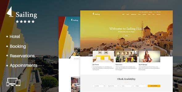 Sailing Hotel v4.3.0 – Hotel WordPress Theme Download (Updated)