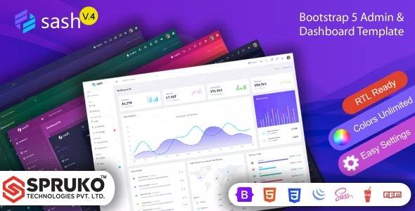 Sash v10.0 – Html Bootstrap 5 Admin & Dashboard Template Download