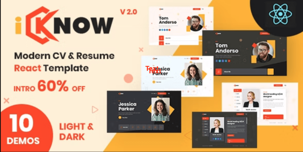 iKnow v2.0 – React Personal Portfolio Template