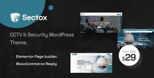 Sectox v1.0.5 CCTV & Security WordPress Theme