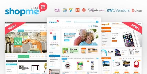 ShopMe WordPress Theme v1.6.3 – Woocommerce Wp Theme Download (Updated)