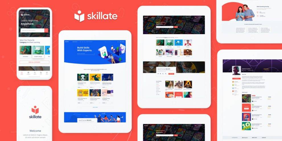 Skillate Theme Skillate WordPress eLearning Theme Nulled