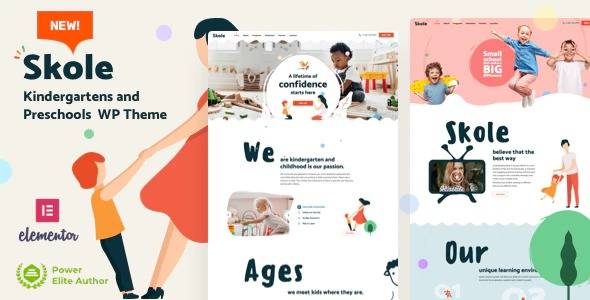 Skole v10.4 School Kindergarten WordPress Elementor WordPress Theme