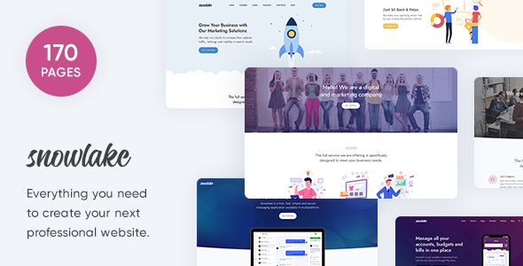 Snowlake – v.1.0.1 – Creative Business & Startup Template | Html Template