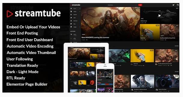 StreamTube v2.7.17 Video WordPress Theme (Updated)