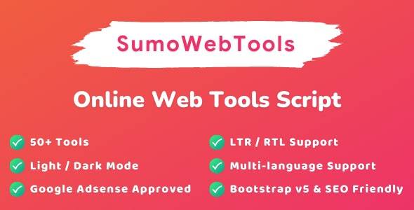 SumoWebTools v2.0.1 – Online Web Tools Script PHP Download (Updated)