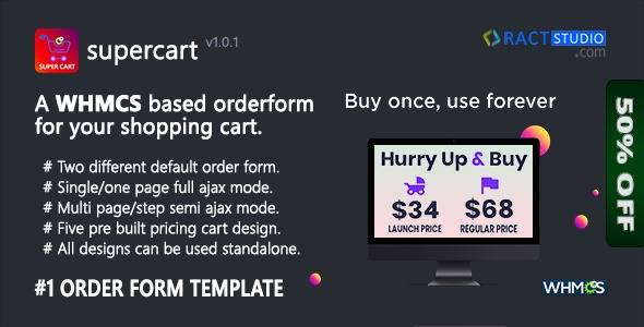 SuperCart – Ajax based WHMCS Order Form Template – Single Page & Multi Page v1.0.1 Download