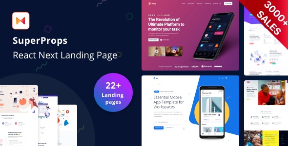 SuperProps v.13.0.1 React Landing Page Templates with Next JS & Gatsby JS Download