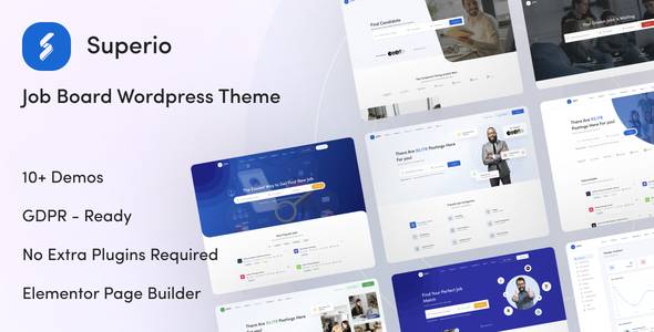 Superio job board wordpress theme download