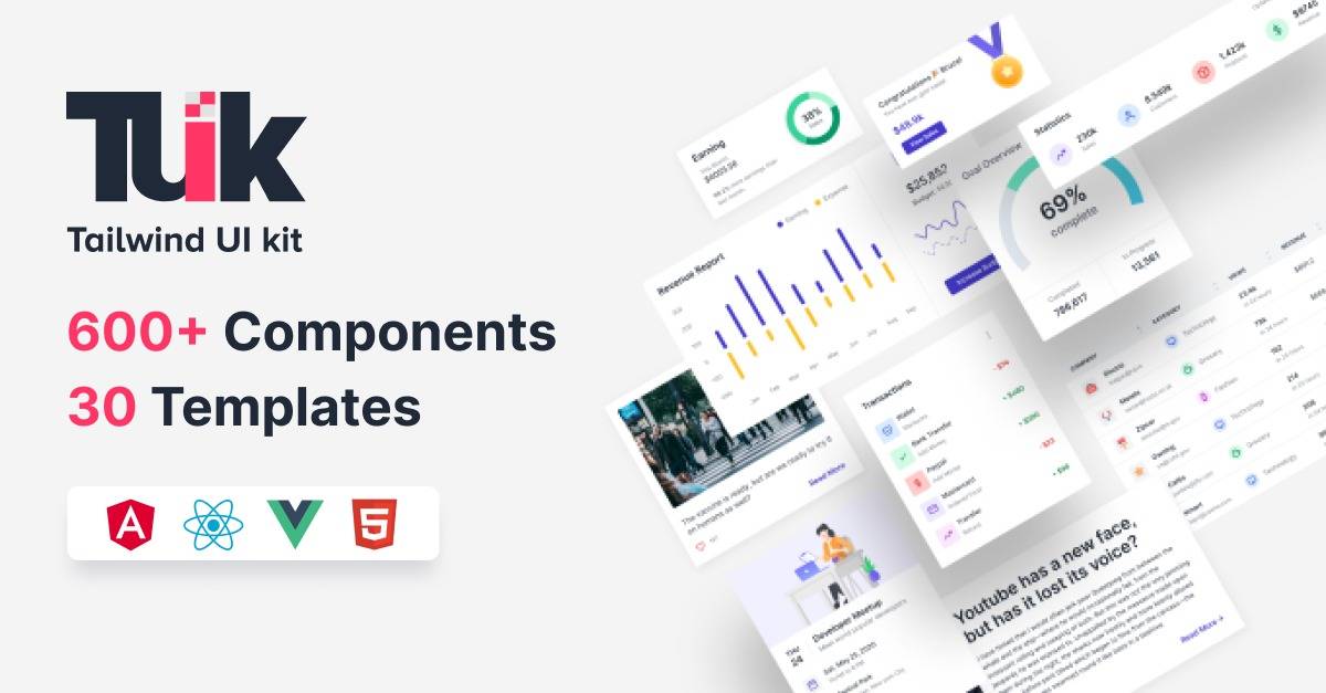 Tailwind ui kit Templates SiTERiP |  Html Template