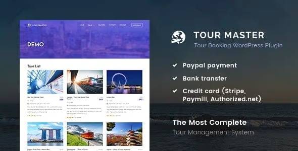 Tour Master WordPress Plugin v5.2.4 – Tour Booking, Travel, Hotel WP Plugin