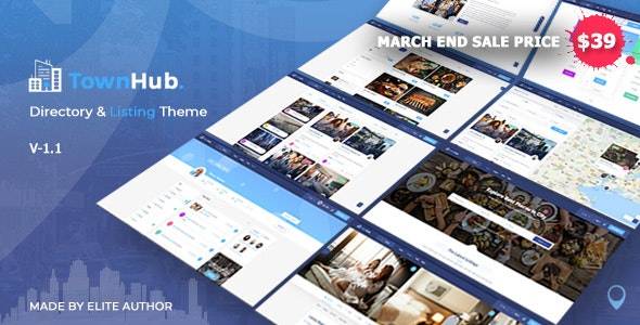 TownHub v1.7.7 – Directory & Listing WordPress Theme Download