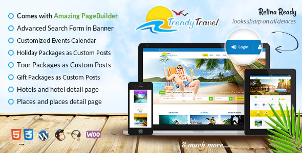 Trendy Travel v5.9 – Multipurpose Tour Package WordPress Theme