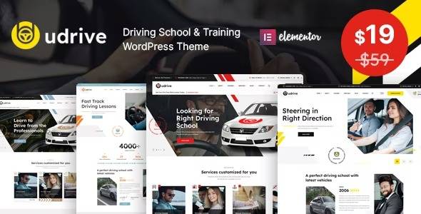 Udrive v1.4 Driving School WordPress Theme