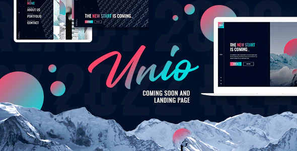 Unio – Coming Soon & Landing Page HTML Template Free Download