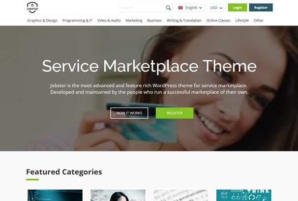 WPjobster Service Marketplace WordPress Theme Nulled