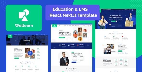 Wellern Nulled Coach Online Courses React NextJs Template Free Download