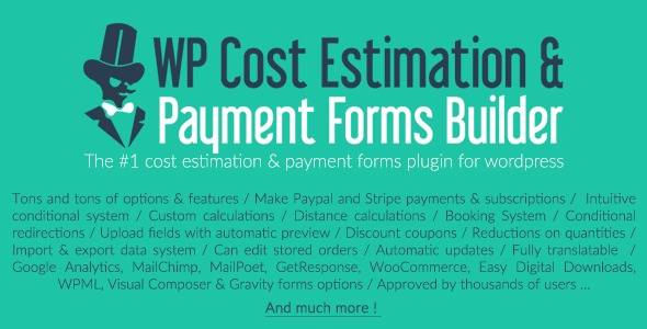 WP Cost Estimation & Payment Form Builder v10.1.75 (Updated)