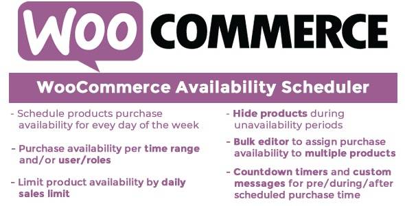 WooCommerce Availability Scheduler – v12.3 | WordPress Plugin