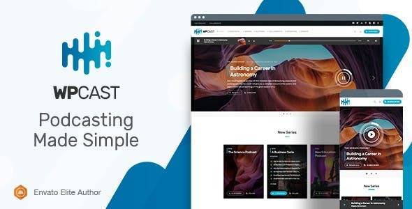 Wpcast – Audio Podcast | WordPress Theme –  v1.4.6