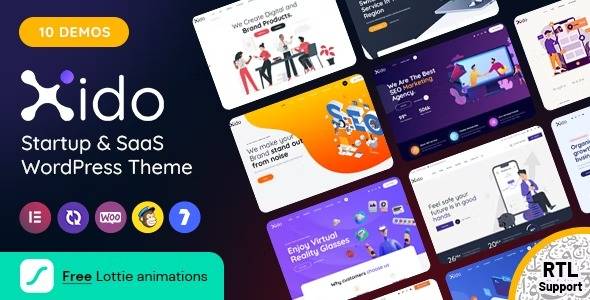 Xido v3.2 – Startup and SaaS WordPress Theme Download