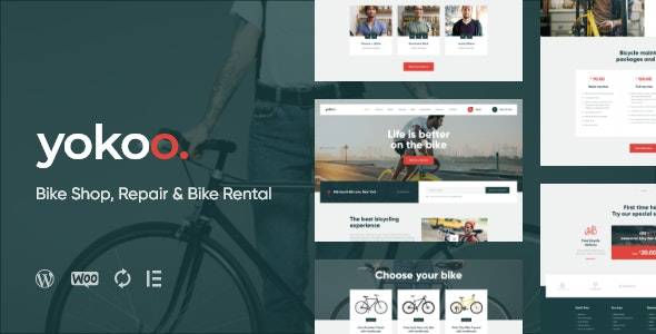 Yokoo v1.1.6 New Bike Shop & Rental WordPress Theme