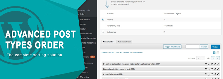 Advanced Post Types Order – v4.7 | WordPress (Updated)