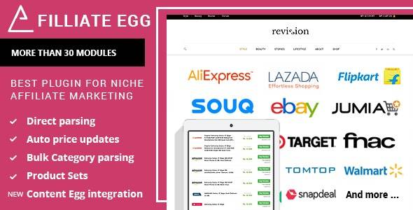 Affiliate Egg Pro v10.7.2 Niche Affiliate Marketing WordPress Plugin (Updated)