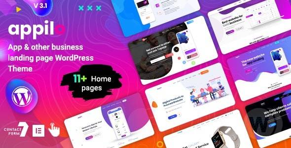 Appilo v6.2.3 Best WordPress application landing page WordPress Theme (Updated)