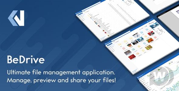 BeDrive v3.1.3 – File Sharing and Cloud Storage Php Script Download