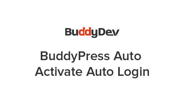 BuddyPress Auto Activate Auto Login – v1.5.6 | WordPress Plugin