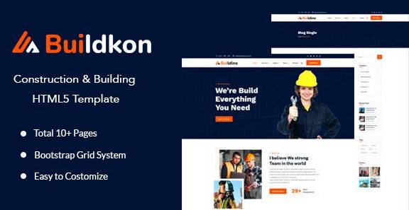 Buildkon v1.0 – Construction & Building HTML5 Template